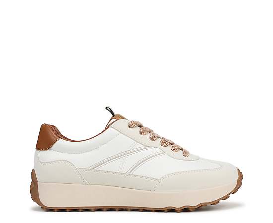 Blowfish Malibu Women's Driftmode Lace-Up Sneakers - Cream Honey Faux Leather/Faux Suede