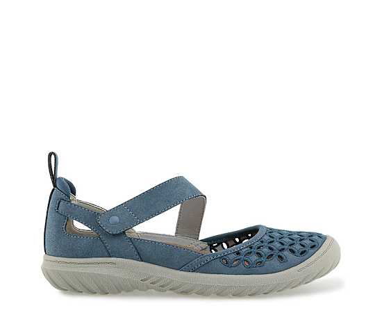 Jambu Bianca Comfort Casual Mary Jane Flat - Blue - Size 9-w
