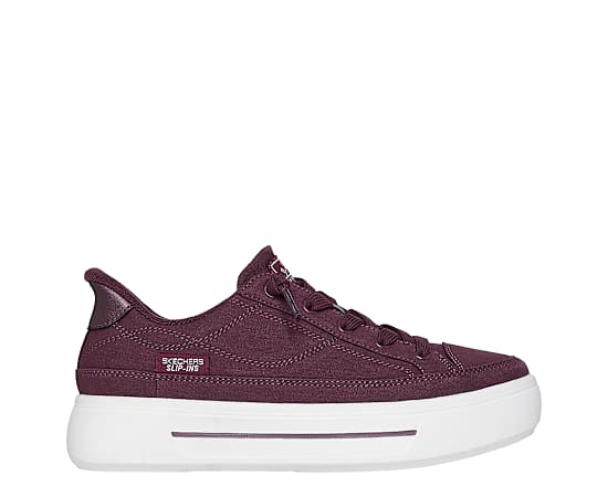 SKECHERS-WOMENS SLIP-INS BOBS SOCIAL SLIP ON SNEAKER
