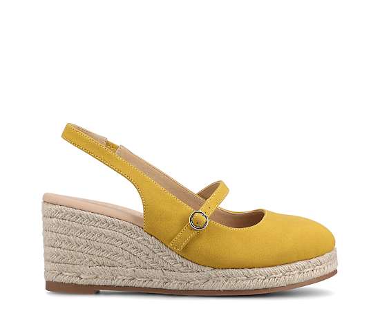 JOURNEE COLLECTION-WOMENS ASMYNA ESPADRILLE WEDGE SANDAL