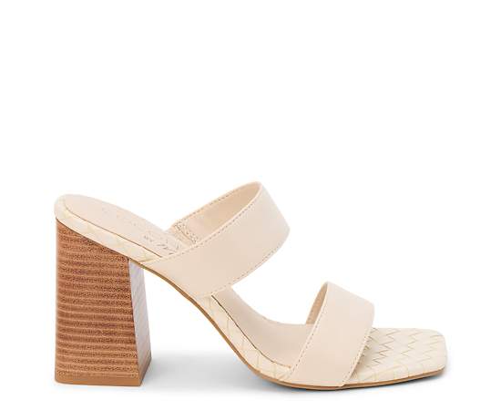 COCONUTS BY Matisse Womens Britt Heeled Sandals, 10 Medium, White