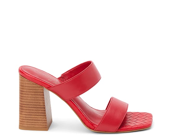 COCONUTS BY Matisse Womens Britt Heeled Sandals, 9 Medium, Red
