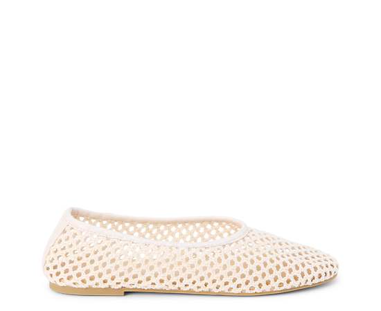 COCONUTS BY Matisse Marta Womens Round Ballet Flats, 5 Medium, White