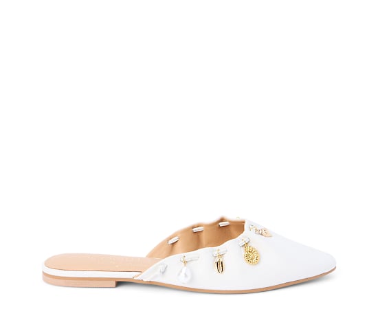 COCONUTS BY Matisse Womens Monette Flat Sandals, 9 Medium, White