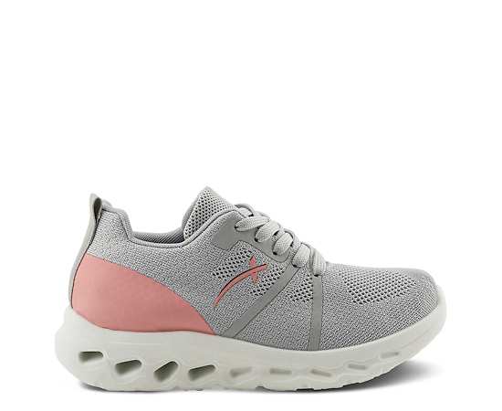 Flexus Women's Rushing Athletic Lace-Up with Durable Rubber Sole - Grey multi