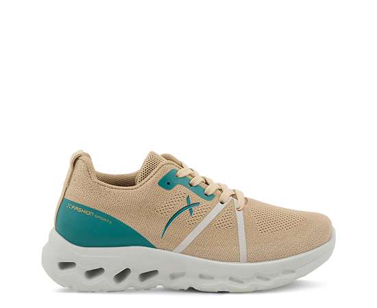 Flexus Women's Rushing Athletic Lace-Up with Durable Rubber Sole - Tan multi