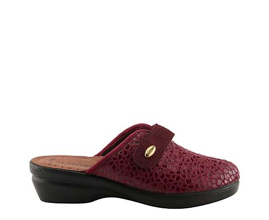 Flexus Spring Step Merula Scuff with Adjustable Strap - Bordeaux multi