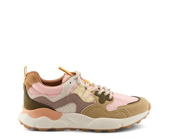 Patrizia Women's Flying Fashion Athletic Sneaker with Lace-Up Closure - Pink multi