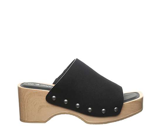 Bearpaw Women's Tilda Platform Wedge Sandals - Black