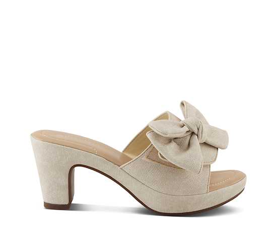 Patrizia Normajean Women's Slide Sandal with Denim-Inspired Upper - Bone