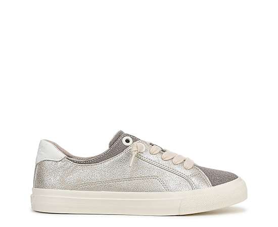 Blowfish Malibu Women's Martina Too Lace Up Platform Sneakers - Silver Multi Canvas