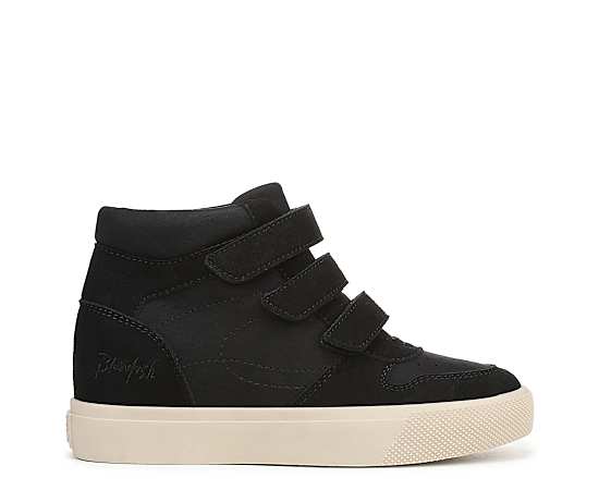 Blowfish Malibu Women's Zest Round Toe Sneakers - Black Faux Suede