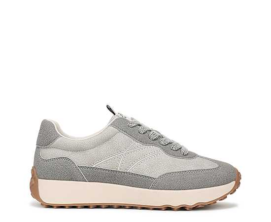 Blowfish Malibu Women's Driftmode Lace-Up Sneakers - Grey Faux Suede