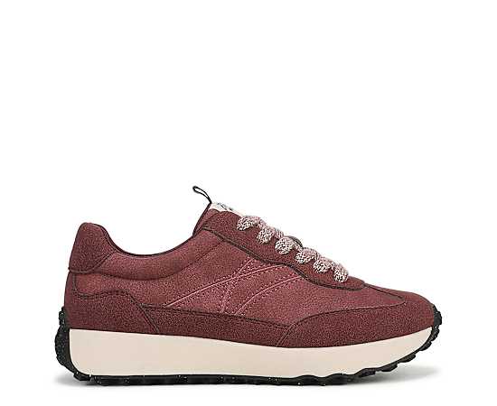 Blowfish Malibu Women's Driftmode Lace-Up Sneakers - Port Mauve Faux Suede