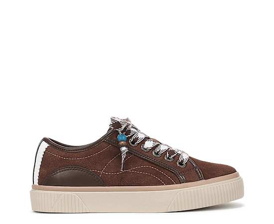 Blowfish Malibu Women's Azure Lace-Up Sneakers - Espresso Faux Suede