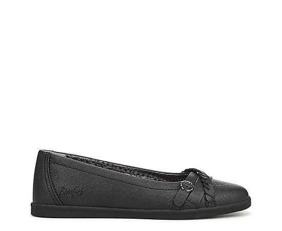 Blowfish Malibu Women's Parisian Slip-On Ballet Flats - Black Faux Leather