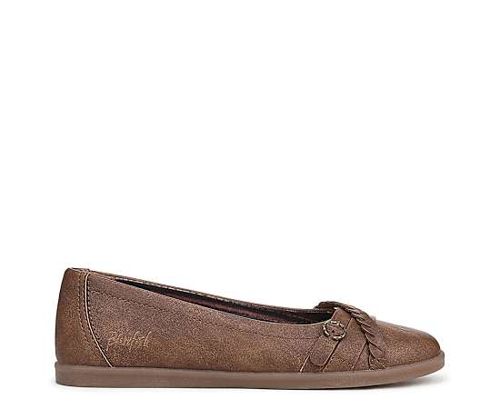 Blowfish Malibu Women's Parisian Slip-On Ballet Flats - Tan Faux Leather