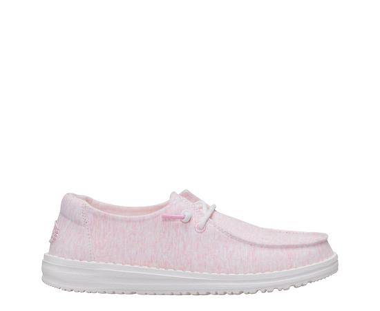 HEYDUDE | Women's Casual | Wendy Stretch Jersey - Light Pink | Size 5