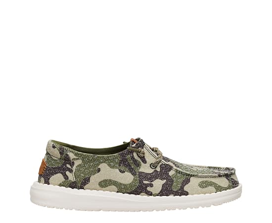 HEYDUDE-WOMENS WENDY ESSENTIAL CAMO SLIP ON SNEAKER