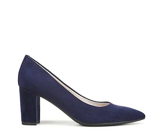 LifeStride Rebecca Pump Shoes (Sapphire Blue Microsuede) Fabric 10.0 W