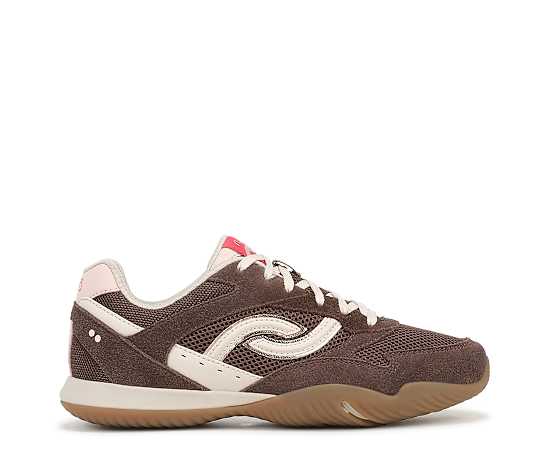 Ryka Women's Candor Low Profile Lace Up Sneakers - Fudge Brown Leather/Mesh