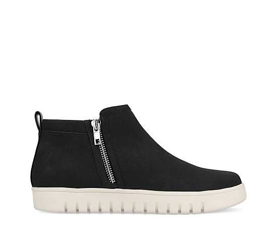 Journee Alita Women's Ankle Sneaker, Size: 8, Black