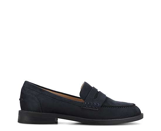 Journee Collection Brooks Womens Moc Closed Toe Loafers, 6 1/2 Wide, Blue