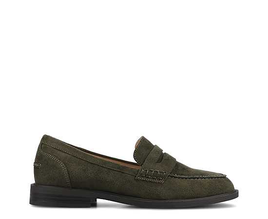 Journee Collection Brooks Womens Moc Closed Toe Loafers, 8 1/2 Wide, Green