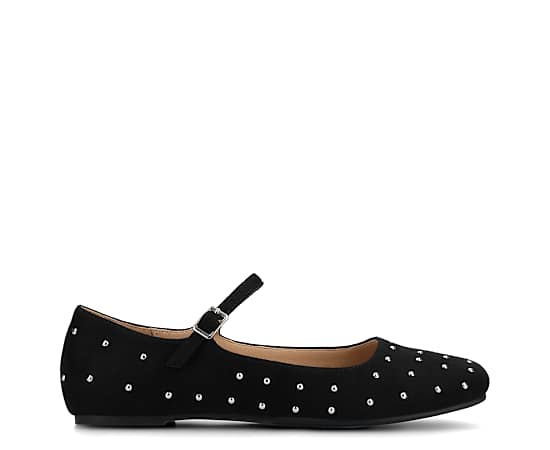 Journee Collection Womens Square Closed Toe Mary Jane Shoes, 8 Medium, Black