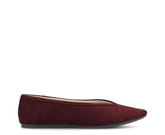 Journee Collection Women's Fortune Ballet Flats - Oxblood