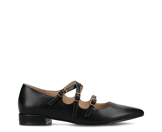 Journee Collection Women's Gretel Pointed Toe Flats - Black