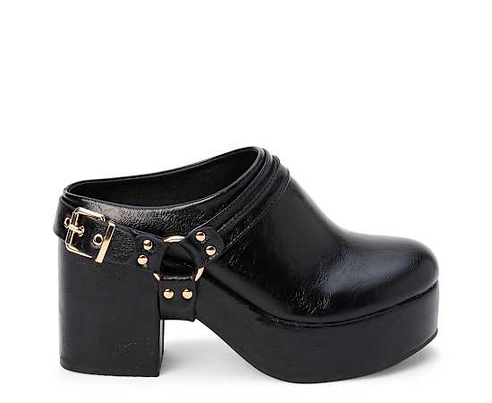 BEACH by Matisse Sawyer Womens Round Closed Toe Mules, 7 Medium, Black