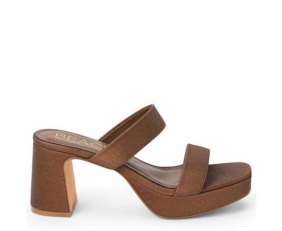 COCONUTS BY Matisse Womens Delancey Block Heel, 6 Medium, Brown