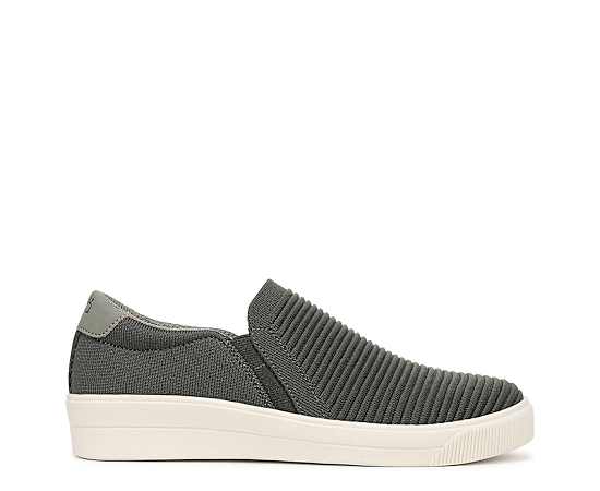 Ryka Women's Viv Ease Knit Court Inspired Slip On Sneakers - Alpine Green Knit