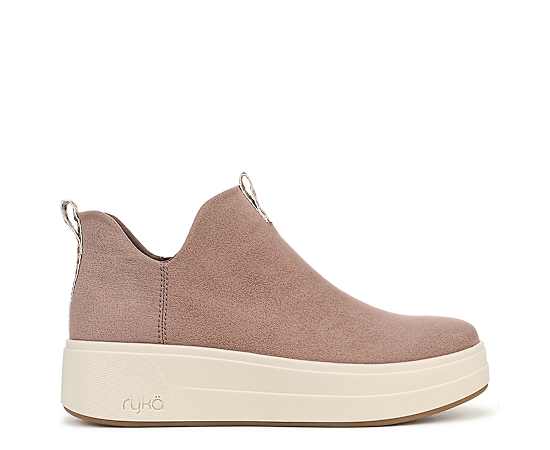 Ryka Women's Vivie Water-Repellent Ankle Booties - Brownie Brown Microfiber