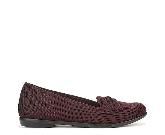 Bzees For LifeStride Kandi Moc Loafer Shoes (Chocolate Plum Knit Fabric) 7.5 W