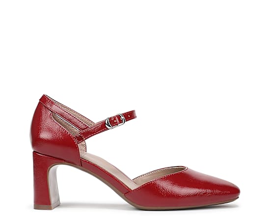 Naturalizer Women's Yasmin Mary Jane Pumps - Red Faux Leather