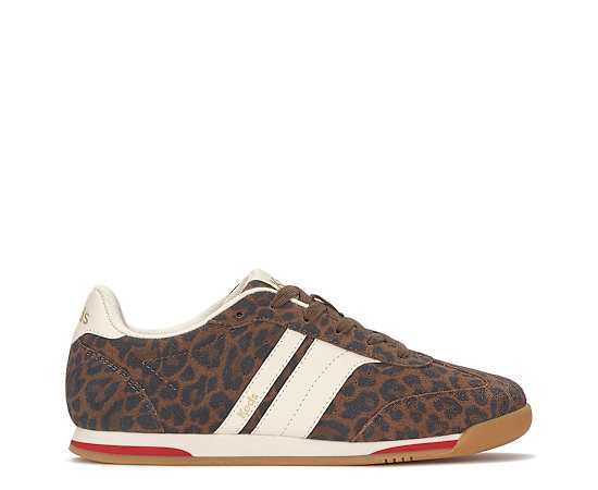 Keds Women's Revival Leopard Suede Lace-Up Sneakers in Dark Brown size 10 - M