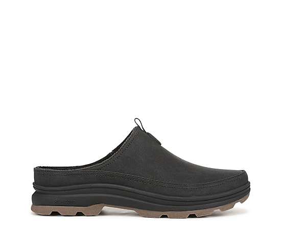 Ryka Belfast Mules Black Suede Leather 5.5 M Slip On