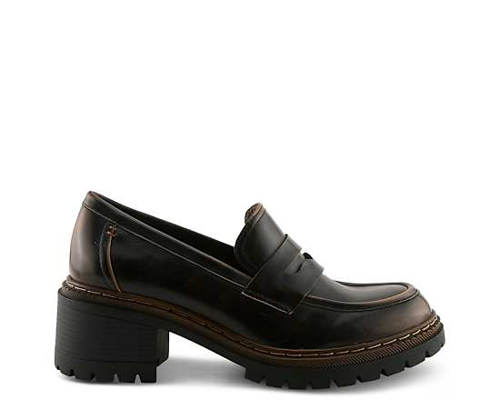 Womens Patrizia Sahilly Block Heel Loafers