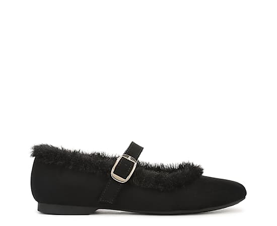 LifeStride Women's Beloved 3 Mary Jane Flats - Black Microsuede