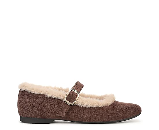 LifeStride Women's Beloved 3 Mary Jane Flats - Tiramisu Brown Microsuede