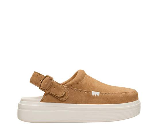 HEYDUDE | Women's Casual | Austin Lift Clog - Tan | Size 5