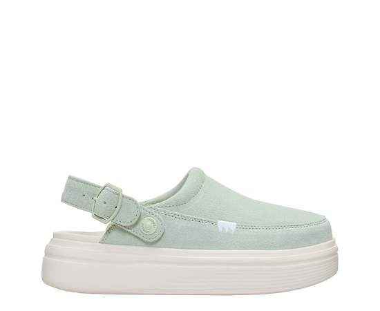 HEYDUDE | Women's Casual | Austin Lift Clog - Sea Foam | Size 11