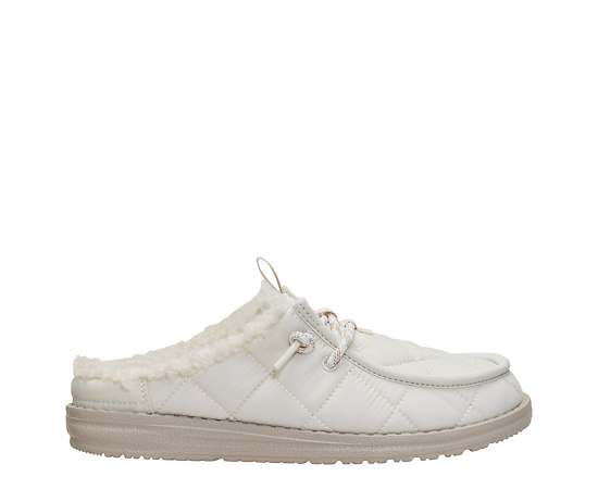 HEYDUDE | Women's Shoes | Wendy Slip Camp Nylon - Silver Birch | Size 5