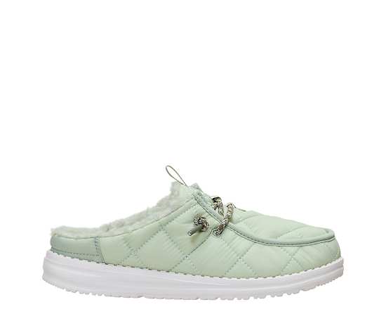 HEYDUDE | Women's Shoes | Wendy Slip Camp Nylon - Sea Foam | Size 8