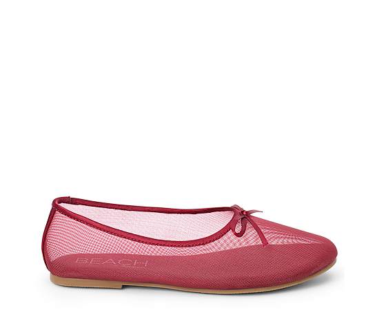 COCONUTS BY Matisse Kodiak Womens Round Closed Toe Ballet Flats, 10 Medium, Red