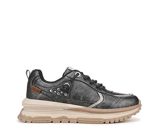 Blowfish Malibu Women's Leotina Slip-On Sneakers - Gunmetal Gray Faux Leather