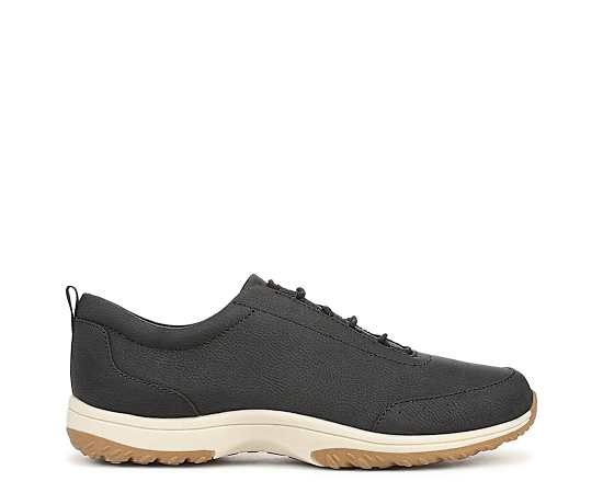 Dr. Scholl's Women's Ravish Lace-Up Sneakers - Black Faux Leather