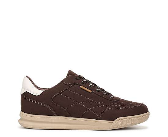 Dr. Scholl's Women's Throwback Lace Sneaker Shoes Dark Umber Brown Fabric DRSCH Microfiber 11.0 M